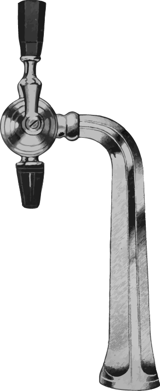 Liquid Carbonic soda fountain head illustration